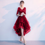 Royal Blue Long Evening Gowns 2019 New Arrival Elegant A-Line Casual Lace Dress Party Formal Half Sleeve Robe De Soiree ES1854