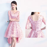 Royal Blue Long Evening Gowns 2019 New Arrival Elegant A-Line Casual Lace Dress Party Formal Half Sleeve Robe De Soiree ES1854