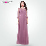 Dust Pink Bridesmaid Dresses Long Ever Pretty Women Elegant Dresses For Weddings Party Guest Gowns Vestido De Festa Longo 2019