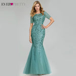 Sexy Sequined Mermaid Prom Dresses Long Ever Pretty V-Neck Sleeveless Elegant Women Formal Party Dresses Vestidos De Gala 2019