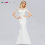 Sexy Sequined Mermaid Prom Dresses Long Ever Pretty V-Neck Sleeveless Elegant Women Formal Party Dresses Vestidos De Gala 2019
