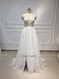 Elegant Evening Dresses 2019 V-Neck Full Beaded Crystal Dress Formal Evening Gown Long Prom Party Gown Vestido de Fiesta NE50