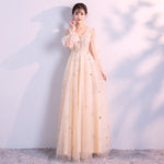 It's YiiYa Evening Dress 2019 Summer Slim Elegant Long Sleeve Lace Formal Dresses Fashion O-neck Women Party Gown Plus Size E016