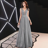 weiyin A Line Vintage  Evening Dresses 2019 Long Pink Sleeveless Floor Length Party Prom Dress Vestido De Noiva WY1323