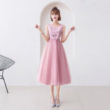 A-Line Burgundy Bridesmaid Dresses Wedding Guest Elegant Boat Neck Formal Sister Prom Junior Bridal Dress China Club Party