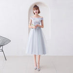 A-Line Burgundy Bridesmaid Dresses Wedding Guest Elegant Boat Neck Formal Sister Prom Junior Bridal Dress China Club Party