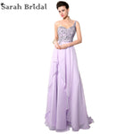 Vestido De Festa Illusion Back Champagne Evening Dresses Real Photo Hot Sale One Shoulder Crystal Sequin Prom Gown YD004