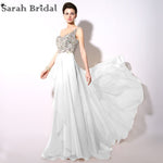 Vestido De Festa Illusion Back Champagne Evening Dresses Real Photo Hot Sale One Shoulder Crystal Sequin Prom Gown YD004