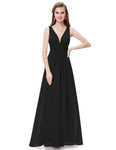 Burgundy Bridesmaid Dresses For Wedding Party Elegant A Line V Neck Chiffon Long Formal Guest Gowns Vestido De Festa Longo 2019